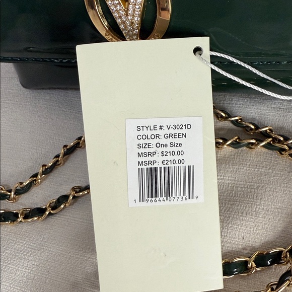 Valentino Orlandi Dark Green Patent Leather Clutch - Picture 14 of 14